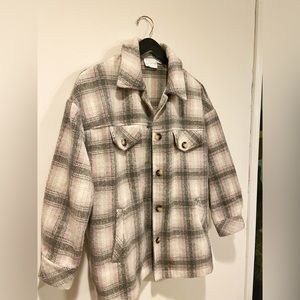 Plaid shirt jacket